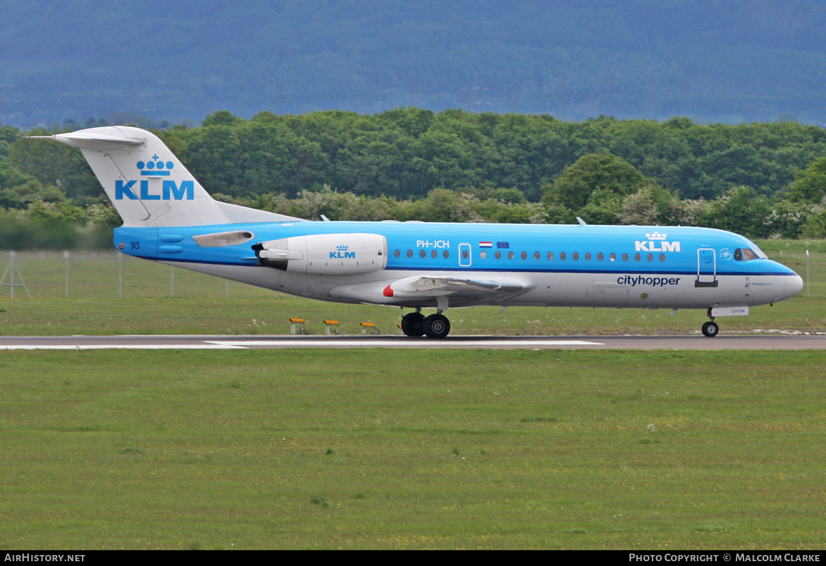 Aircraft Photo of PH-JCH | Fokker 70 (F28-0070) | KLM Cityhopper | AirHistory.net #109440