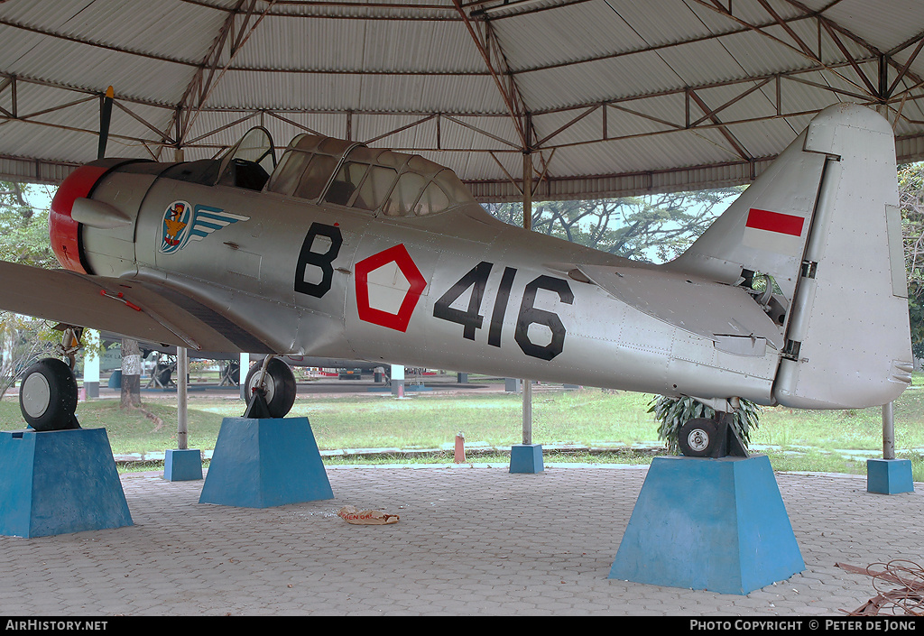 Aircraft Photo of B-416 | North American AT-16 Harvard IIB | Indonesia - Air Force | AirHistory.net #109587
