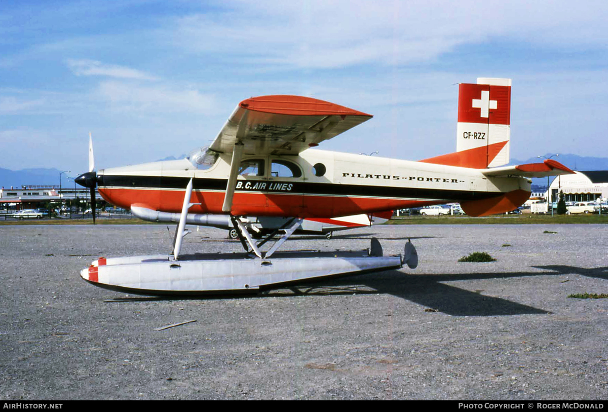 Aircraft Photo of CF-RZZ | Pilatus PC-6/350-H1 Porter | B.C. Air Lines | AirHistory.net #109589