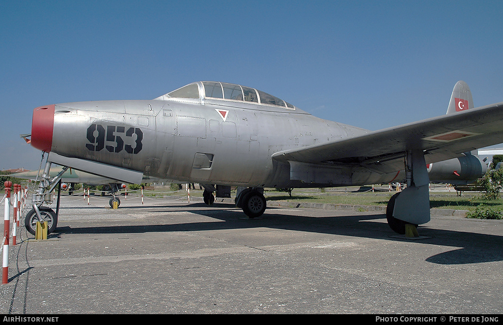 Aircraft Photo of 51-9953 / 19953 | Republic F-84G Thunderjet | Turkey - Air Force | AirHistory.net #109612