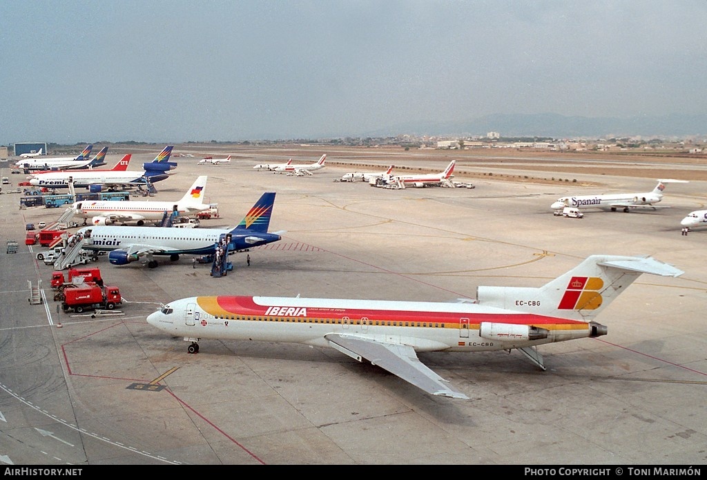 Aircraft Photo of EC-CBG | Boeing 727-256/Adv | Iberia | AirHistory.net #109622