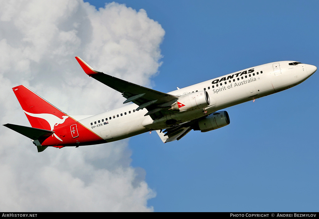 Aircraft Photo of VH-VXN | Boeing 737-838 | Qantas | AirHistory.net #109628