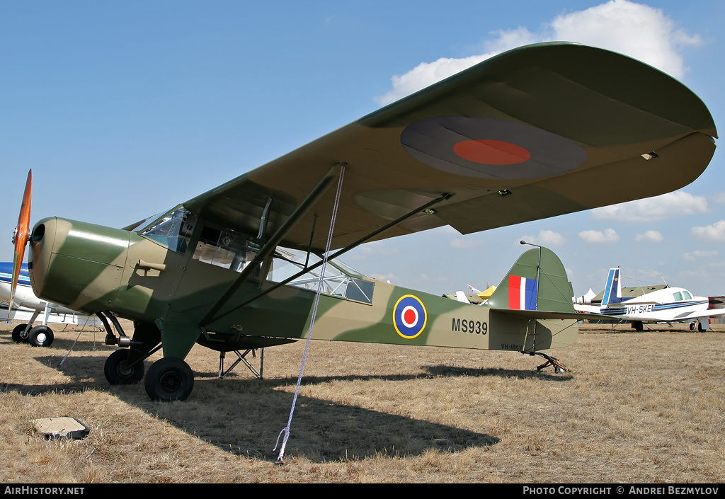 Aircraft Photo of VH-MKV / MS939 | Taylorcraft J Auster Mk5 | UK - Air Force | AirHistory.net #109647