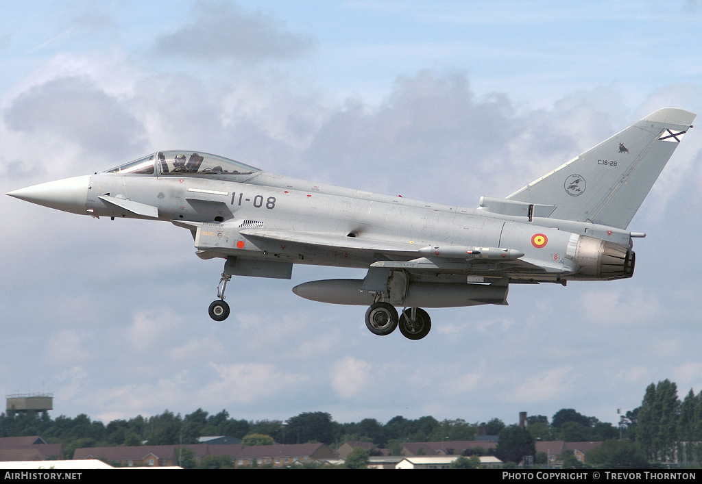 Aircraft Photo of C16-28 | Eurofighter EF-2000 Typhoon S | Spain - Air Force | AirHistory.net #109694