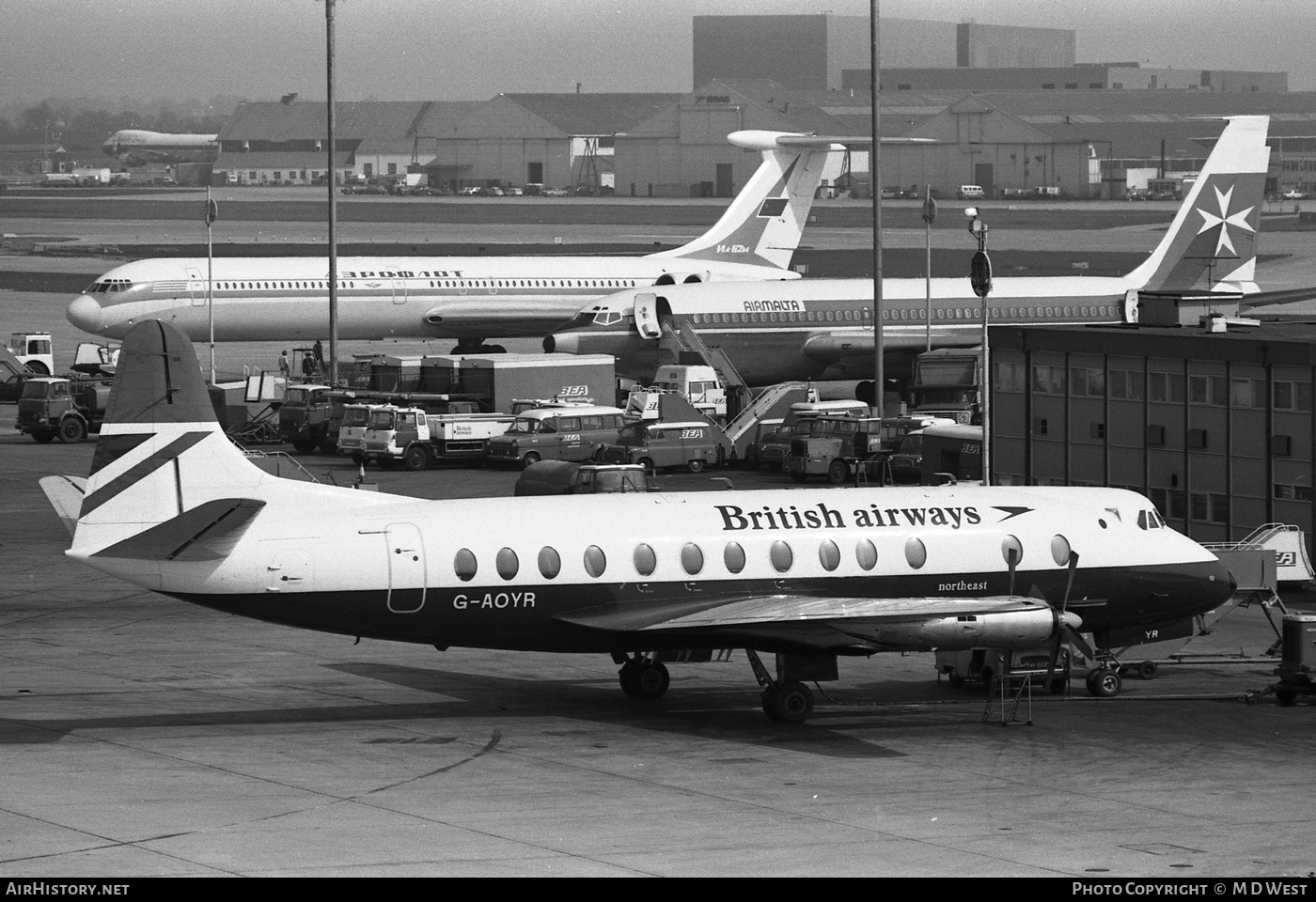 Aircraft Photo of G-AOYR | Vickers 806 Viscount | British Airways | AirHistory.net #109703