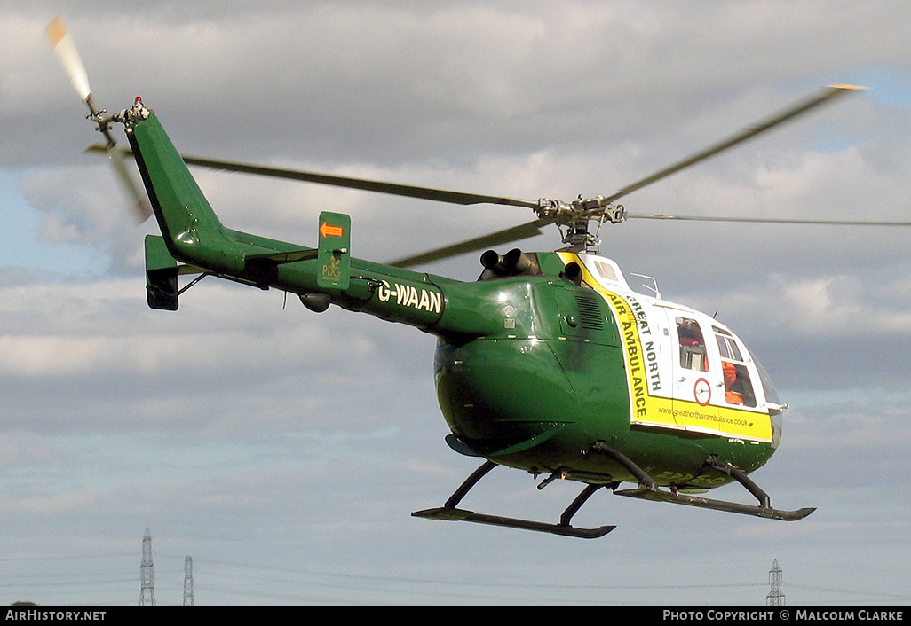 Aircraft Photo of G-WAAN | MBB BO-105DB | Great North Air Ambulance | AirHistory.net #109717