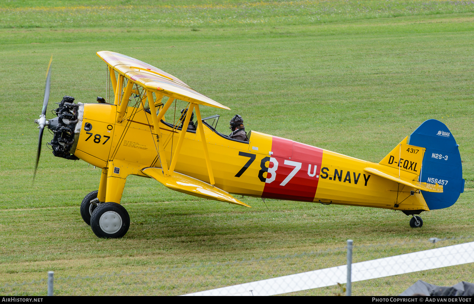 Aircraft Photo of D-EQXL / N56457 / 4317 | Stearman PT-17 Kaydet (A75N1) | Quax | USA - Navy | AirHistory.net #109726