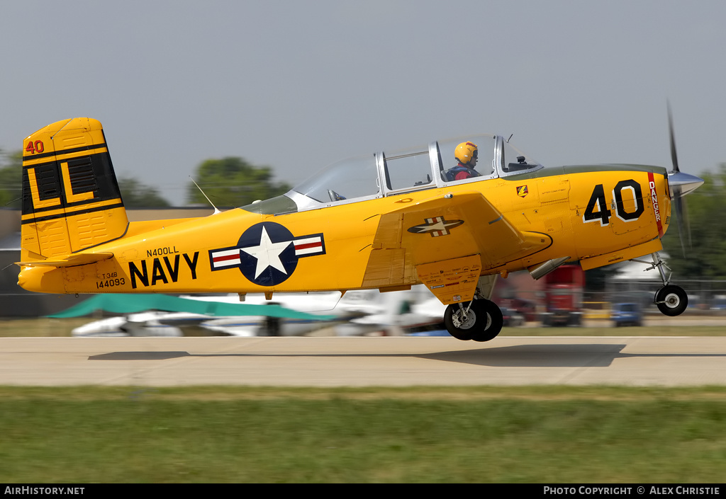 Aircraft Photo of N400LL / 144093 | Beech T-34B Mentor | USA - Navy | AirHistory.net #109728