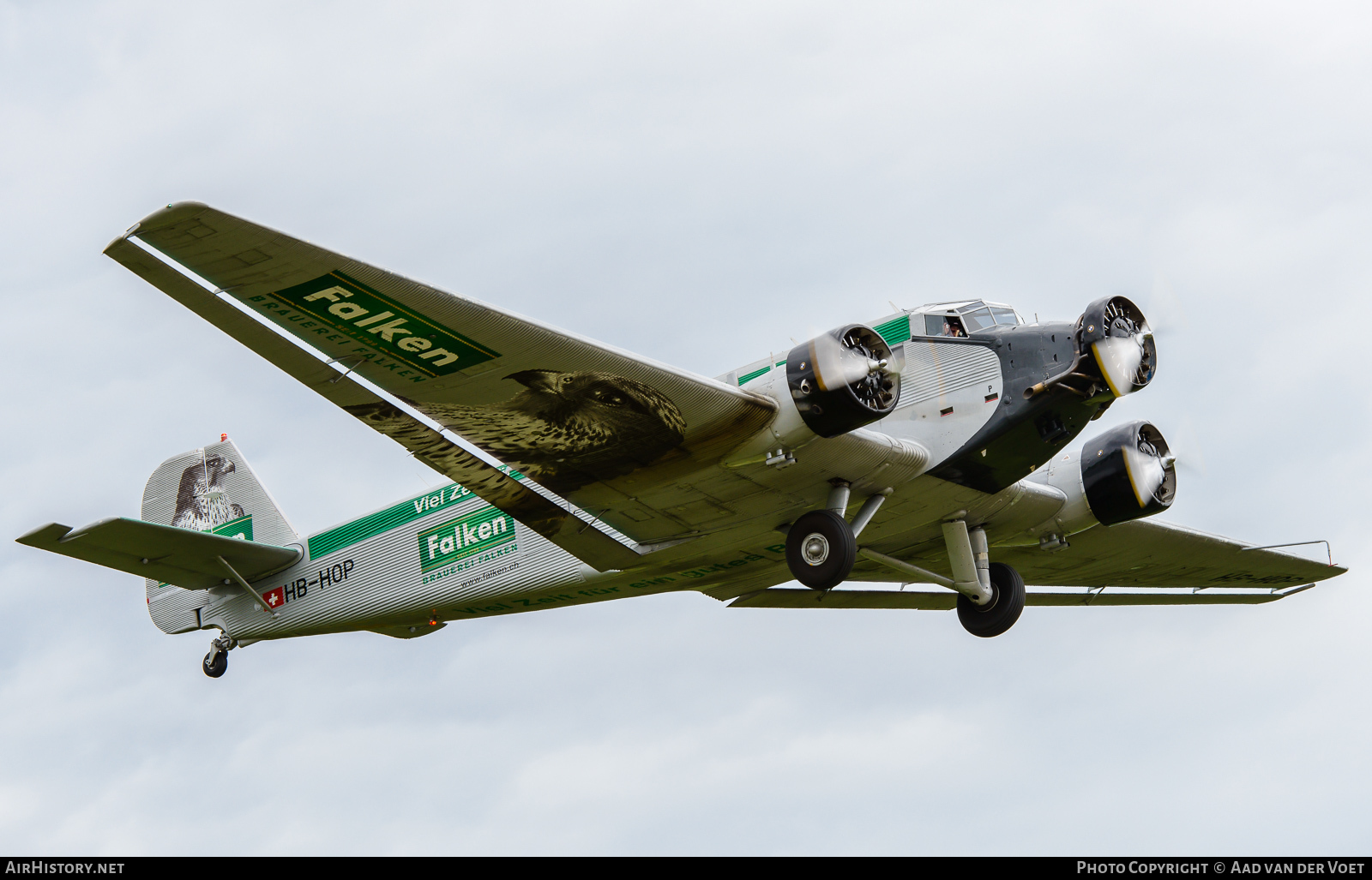 Aircraft Photo of HB-HOP | Junkers Ju 52/3m g4e | Ju-Air | AirHistory.net #109771