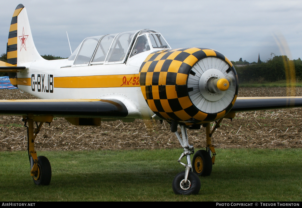 Aircraft Photo of G-BXJB | Yakovlev Yak-52 | AirHistory.net #109785