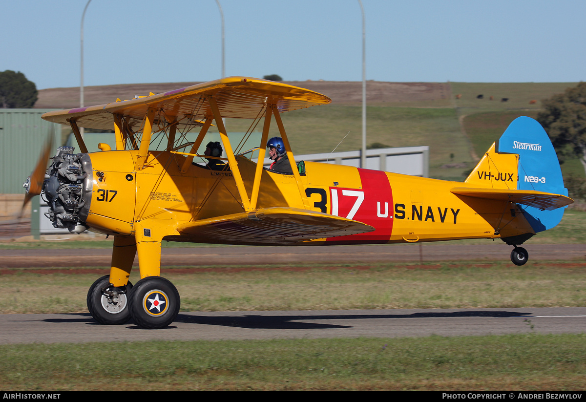 Aircraft Photo of VH-JUX | Boeing PT-17 Kaydet (A75N1) | USA - Navy | AirHistory.net #109818