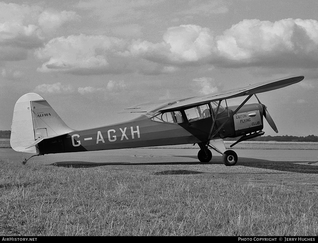 Aircraft Photo of G-AGXH | Auster J-1N Alpha | Luton Flying Club | AirHistory.net #109820