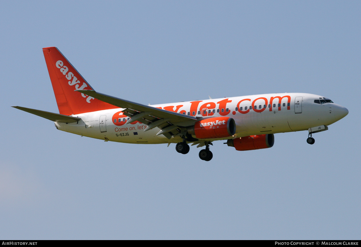 Aircraft Photo of G-EZJG | Boeing 737-73V | EasyJet | AirHistory.net #109835