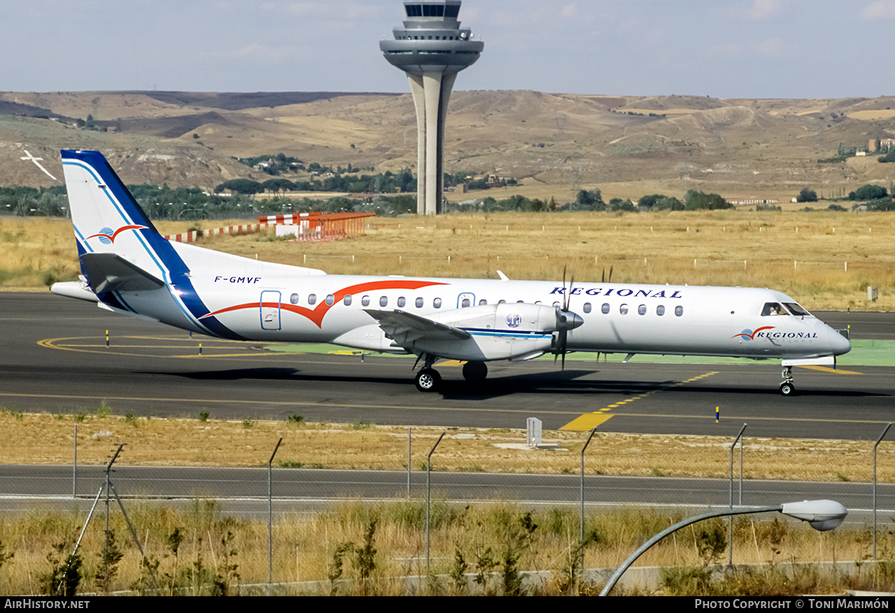 Aircraft Photo of F-GMVF | Saab 2000 | Régional Airlines | AirHistory.net #109842