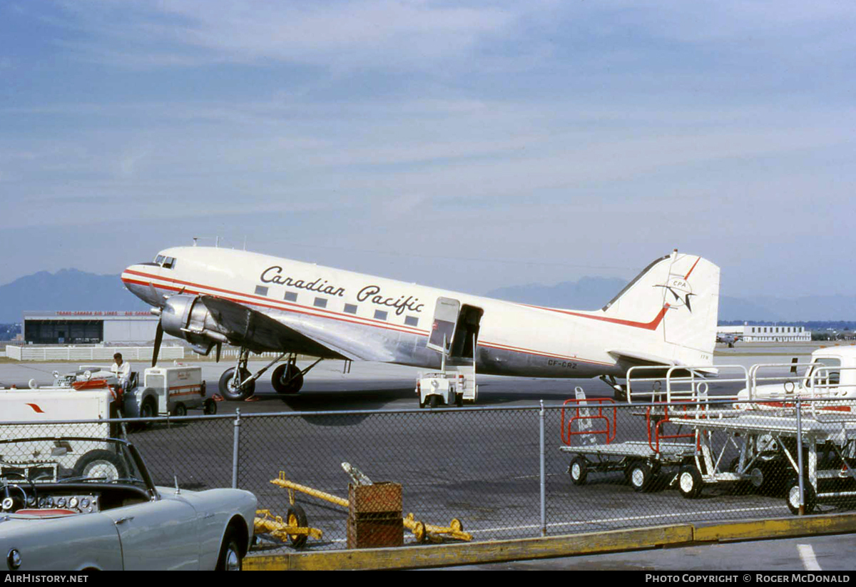 Aircraft Photo of CF-CRZ | Douglas C-47A Skytrain | Canadian Pacific Airlines | AirHistory.net #109844