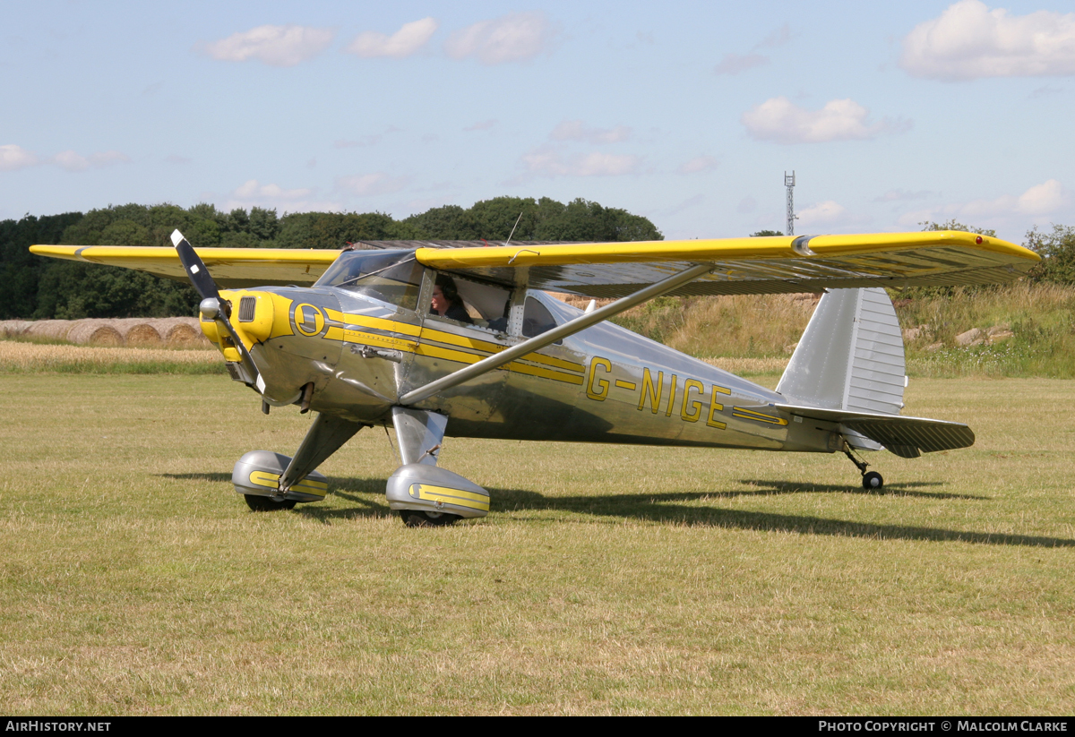 Aircraft Photo of G-NIGE | Luscombe 8E Silvaire Deluxe | AirHistory.net #109863