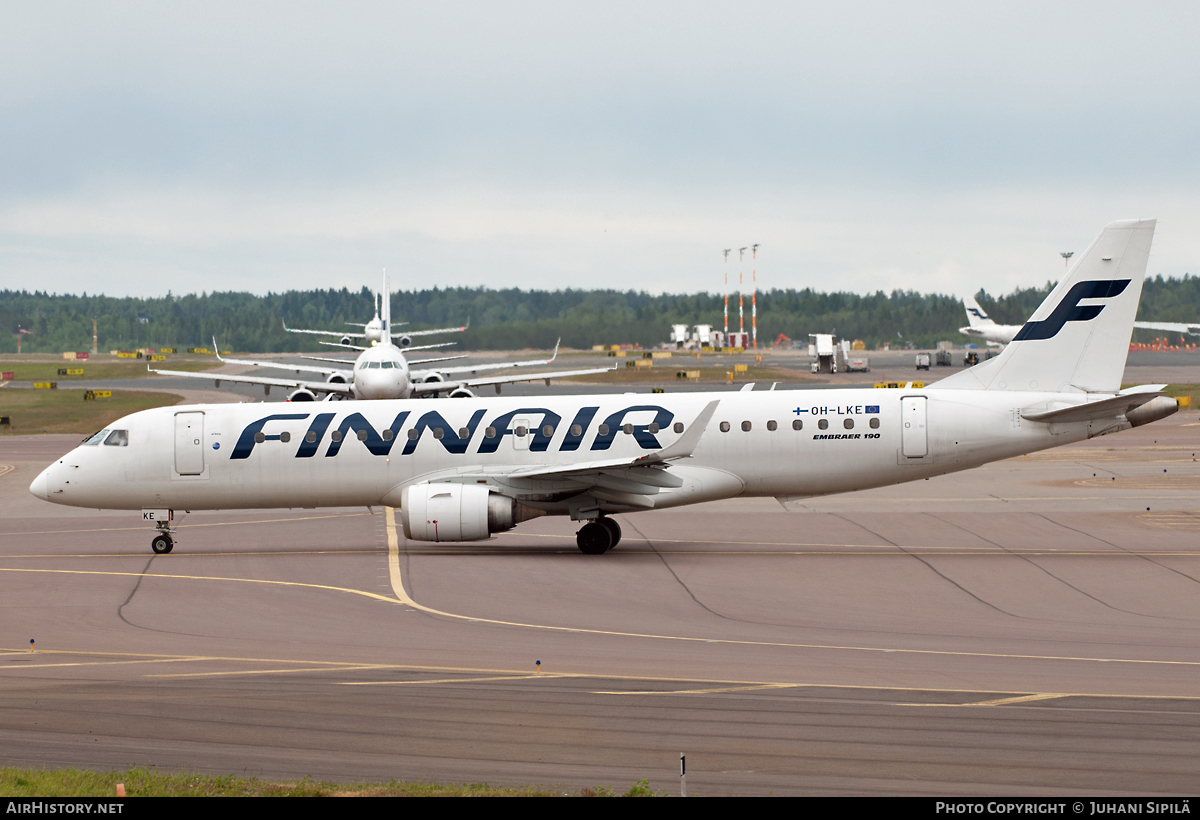 Aircraft Photo of OH-LKE | Embraer 190LR (ERJ-190-100LR) | Finnair | AirHistory.net #109985