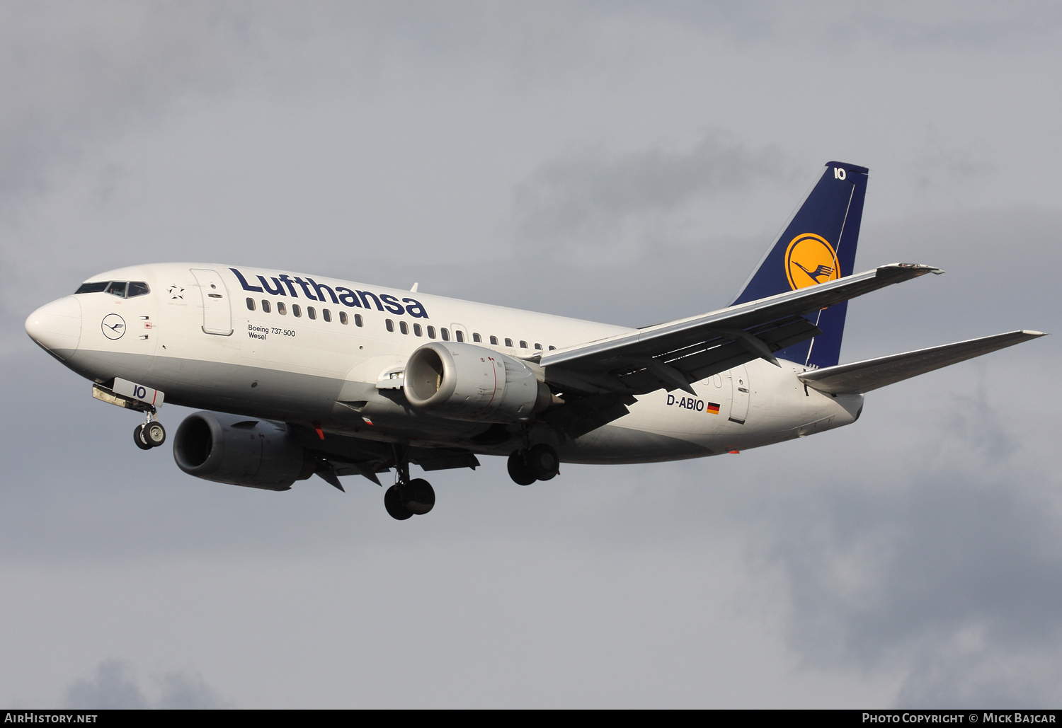 Aircraft Photo of D-ABIO | Boeing 737-530 | Lufthansa | AirHistory.net #110003