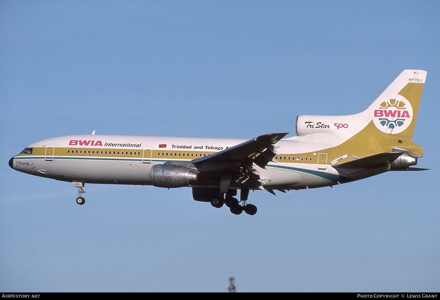 Aircraft Photo of 9Y-TGJ | Lockheed L-1011-385-3 TriStar 500 | BWIA International - Trinidad and Tobago Airways | AirHistory.net #110035