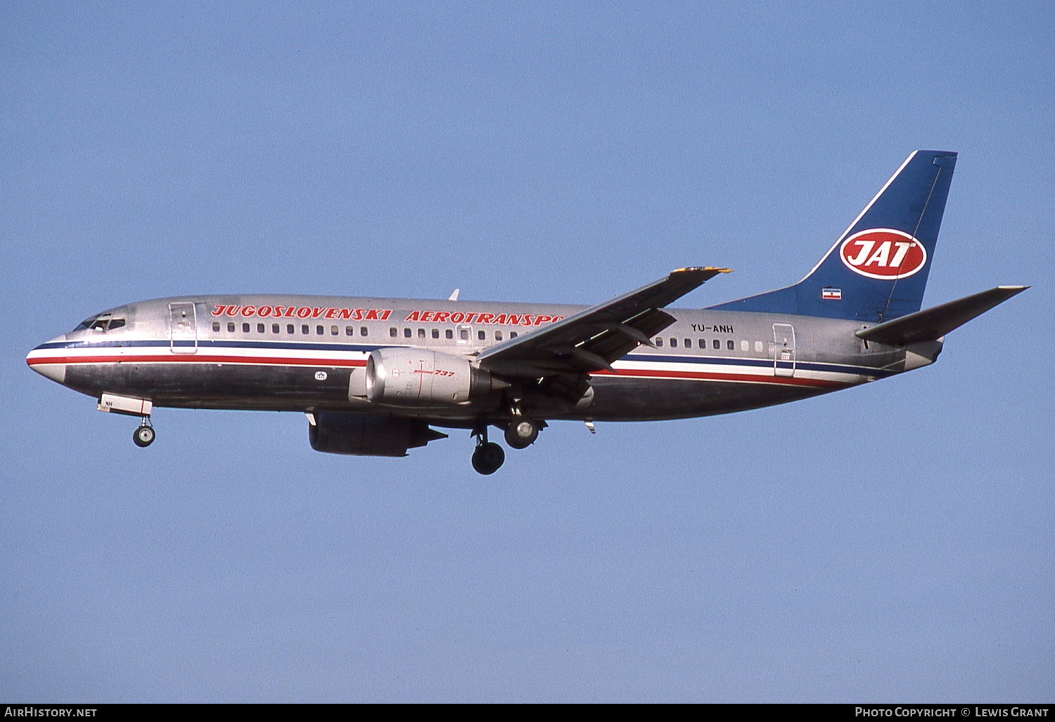 Aircraft Photo of YU-ANH | Boeing 737-3H9 | JAT Yugoslav Airlines - Jugoslovenski Aerotransport | AirHistory.net #110038