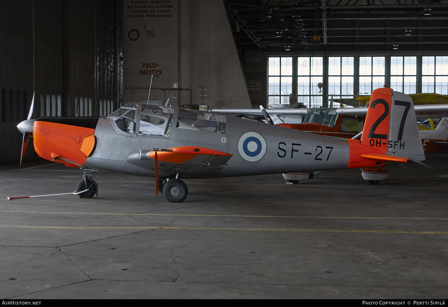 Aircraft Photo of OH-SFH / SF-27 | Saab 91D Safir | Finland - Air Force | AirHistory.net #110052