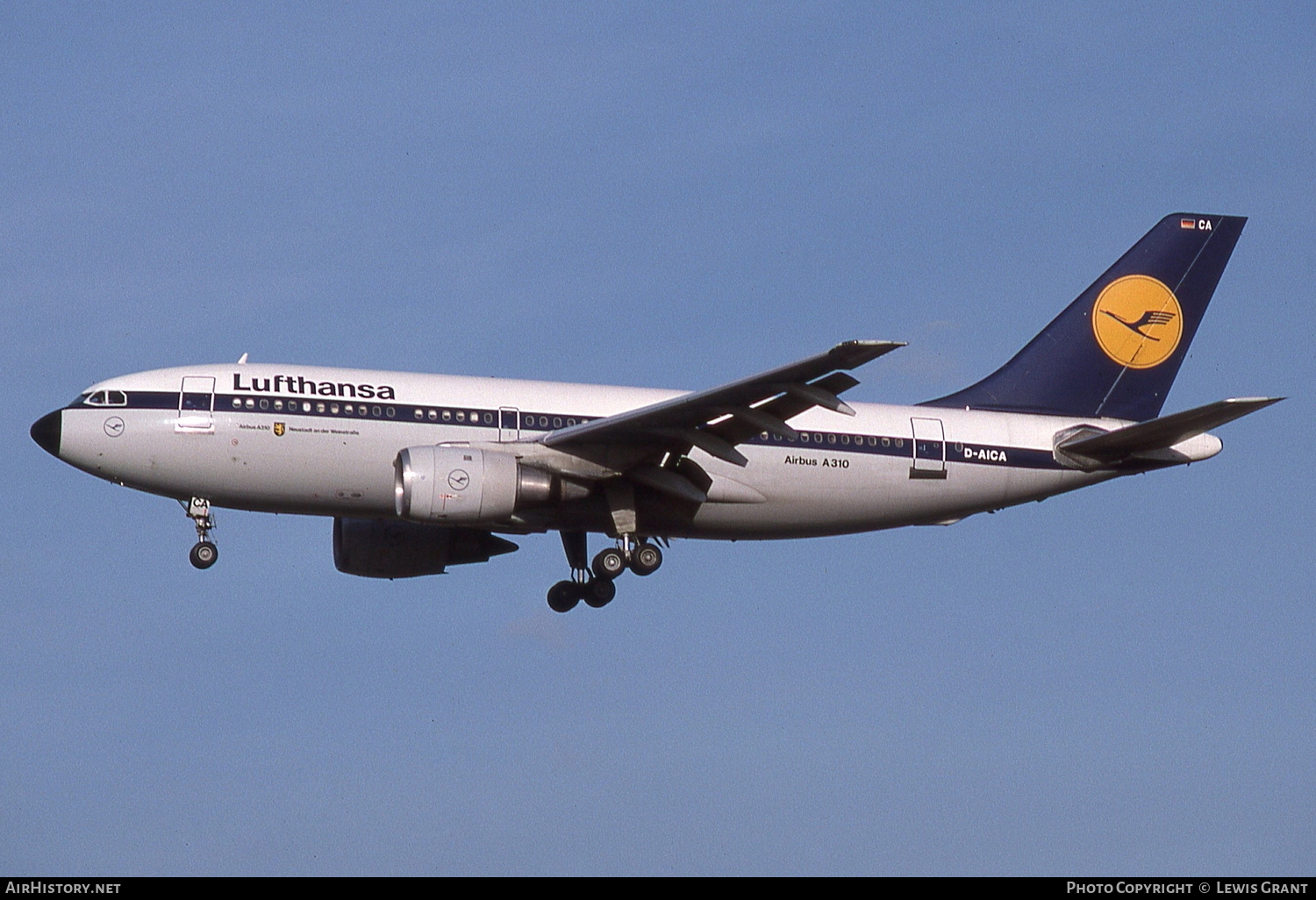 Aircraft Photo of D-AICA | Airbus A310-203 | Lufthansa | AirHistory.net #110060
