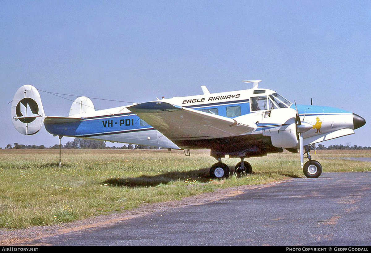 Aircraft Photo of VH-PDI | Beech H18 Tri-Gear | Eagle Airways | AirHistory.net #110073