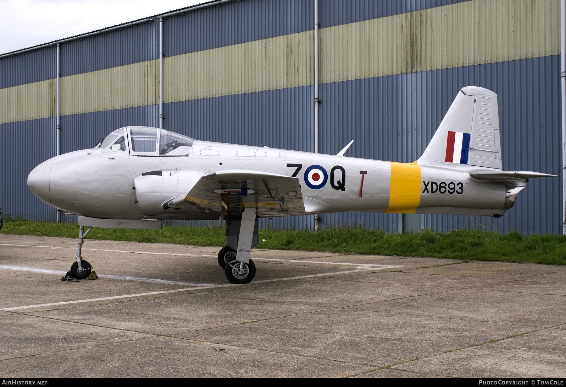 Aircraft Photo of G-AOBU / XD693 | Hunting Percival P.84 Jet Provost T1 | UK - Air Force | AirHistory.net #110075