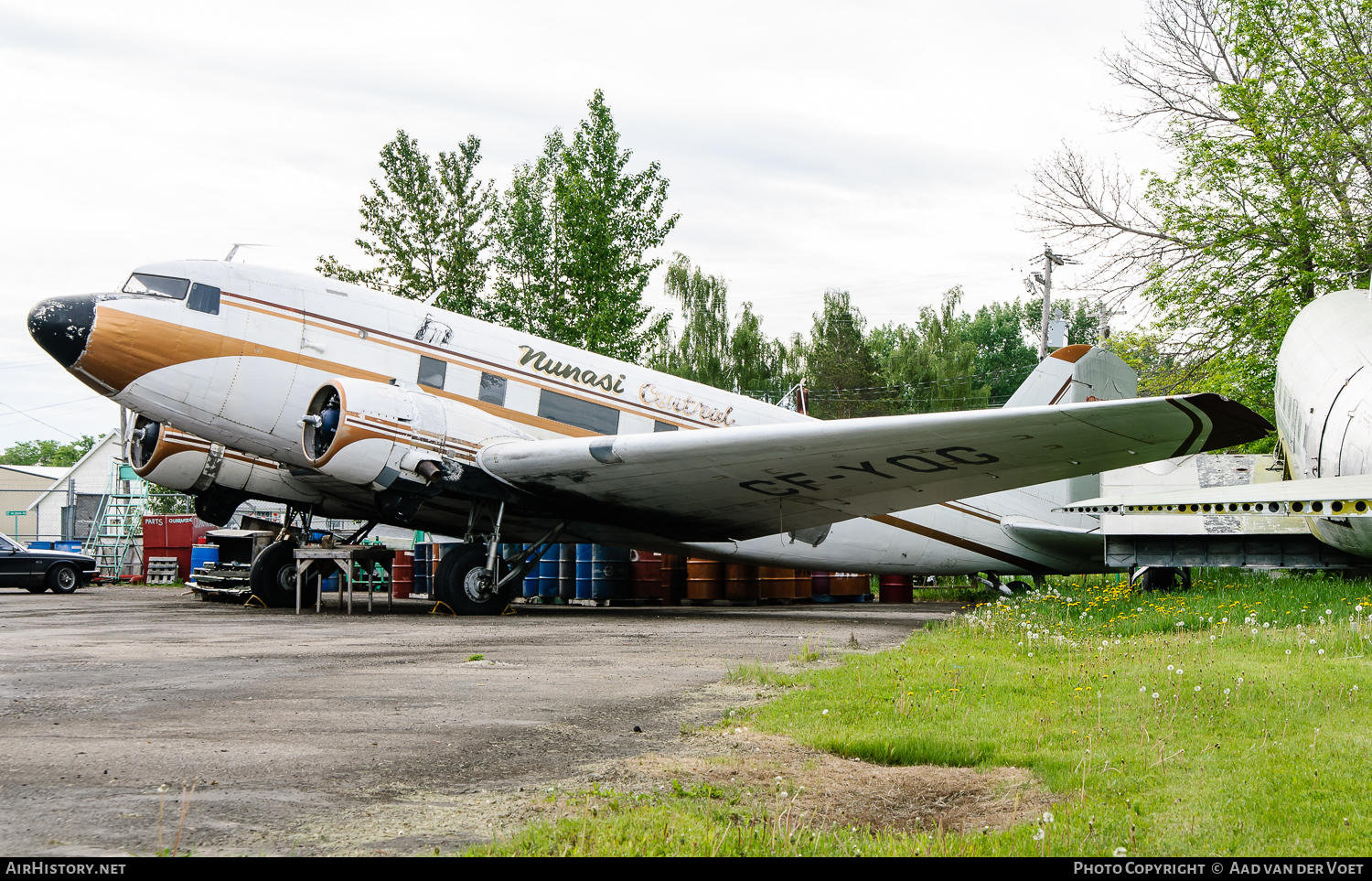Aircraft Photo of CF-YQG | Douglas DC-3(C) | Nunasi Central Airlines | AirHistory.net #110112