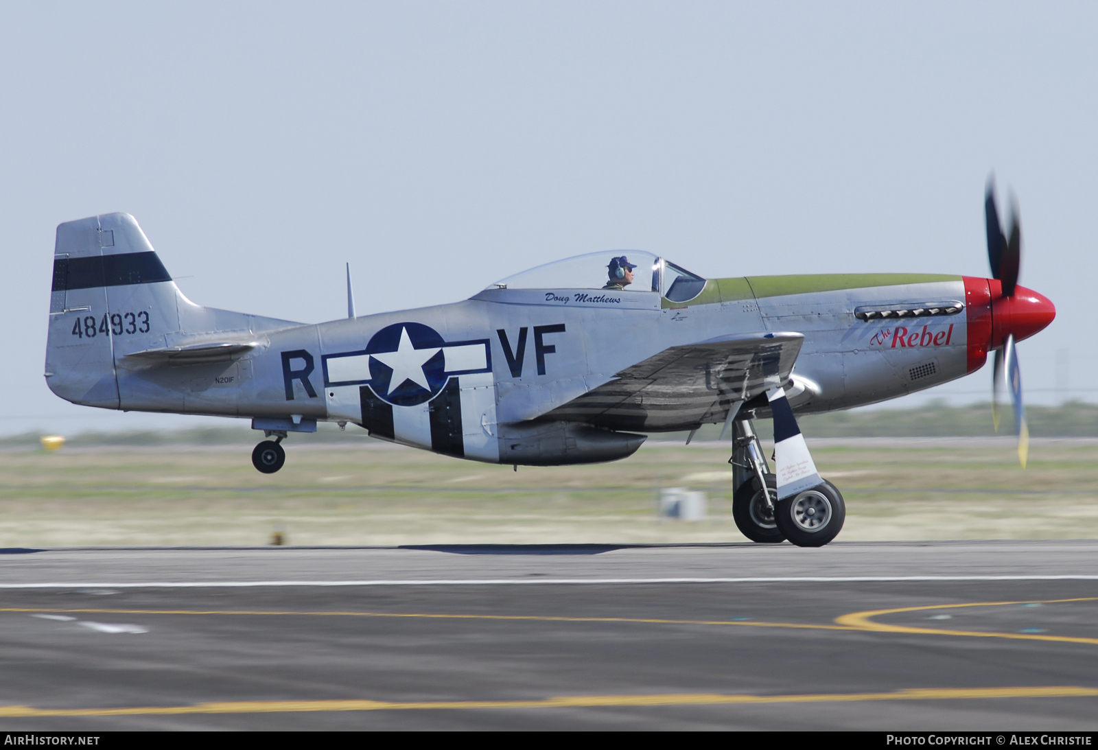 Aircraft Photo of N201F / 484933 | North American P-51D Mustang | USA - Air Force | AirHistory.net #110122