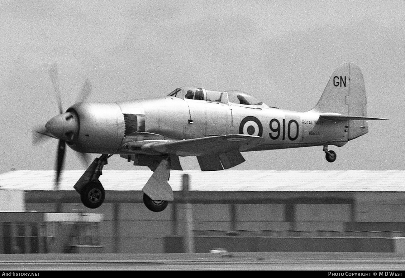 Aircraft Photo of WG655 | Hawker Sea Fury T20S | UK - Navy | AirHistory.net #110124