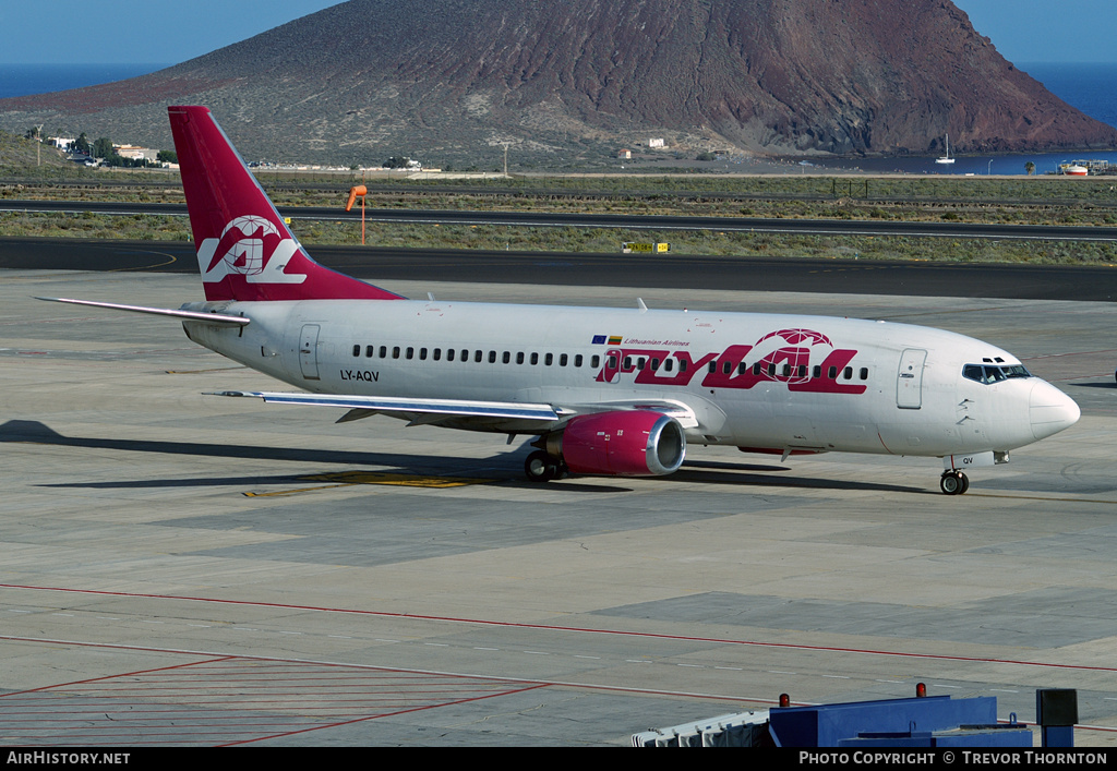 Aircraft Photo of LY-AQV | Boeing 737-35B | FlyLAL - Lithuanian Airlines | AirHistory.net #110297