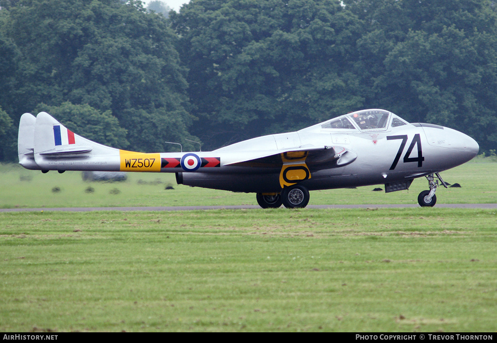 Aircraft Photo of G-VTII / WZ507 | De Havilland D.H. 115 Vampire T11 | UK - Air Force | AirHistory.net #110343