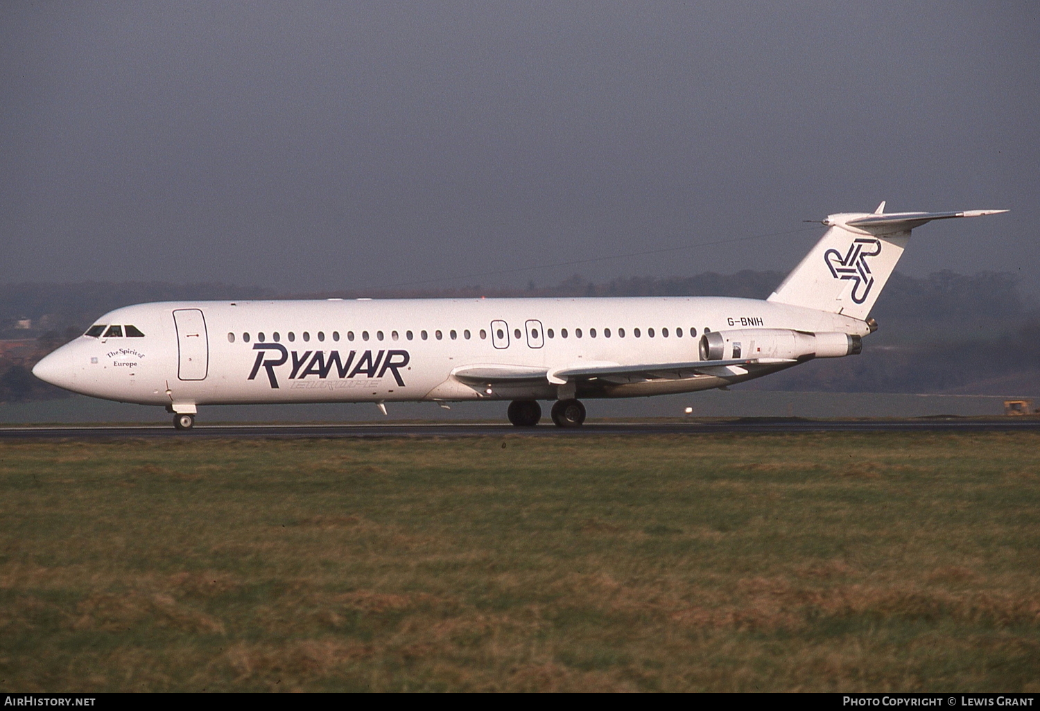 Aircraft Photo of G-BNIH | British Aerospace Rombac 111-561RC One-Eleven | Ryanair Europe | AirHistory.net #110361