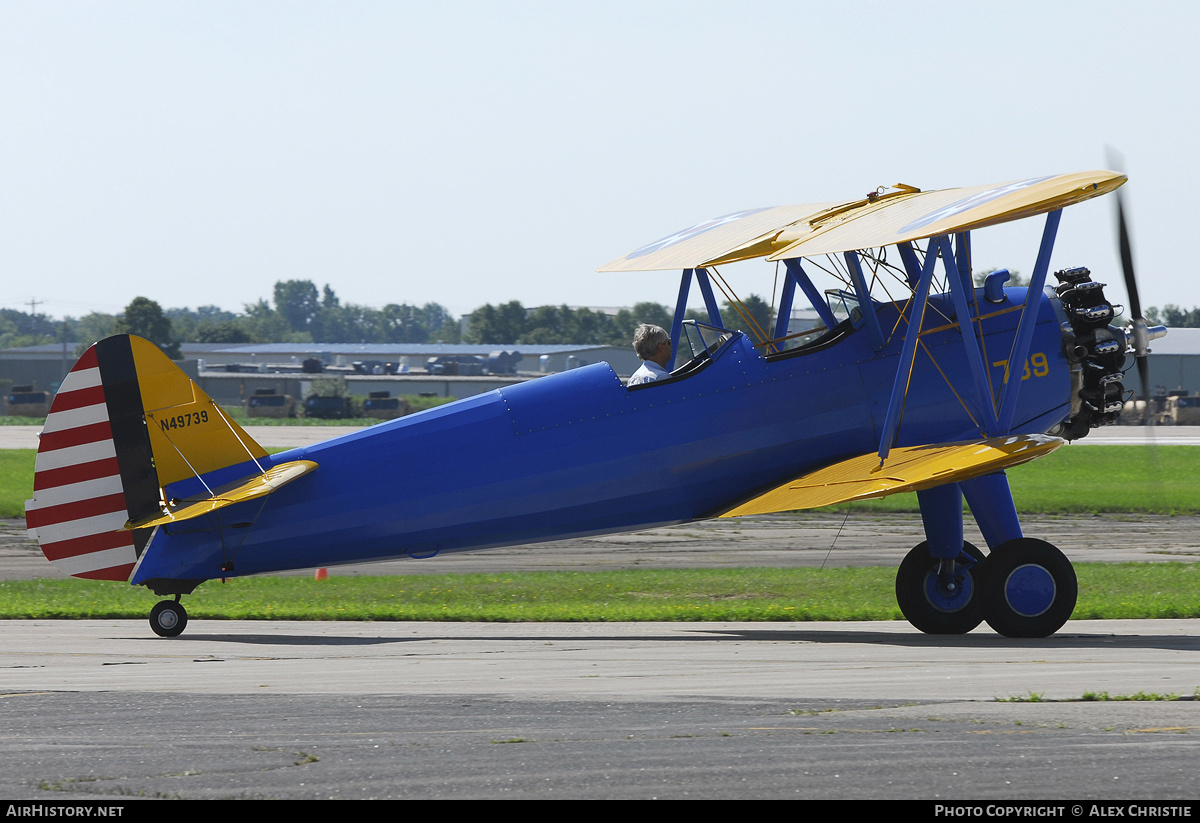 Aircraft Photo of N49739 | Boeing PT-17 Kaydet (A75N1) | AirHistory.net #110367