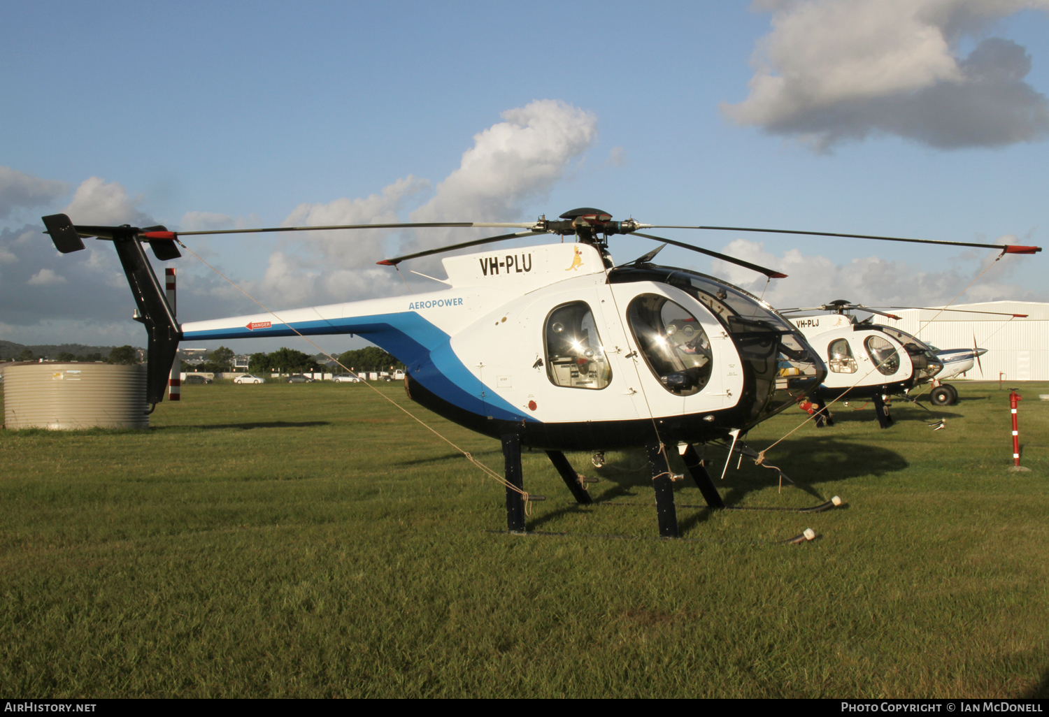 Aircraft Photo of VH-PLU | McDonnell Douglas MD-500E (369E) | Aeropower | AirHistory.net #110385