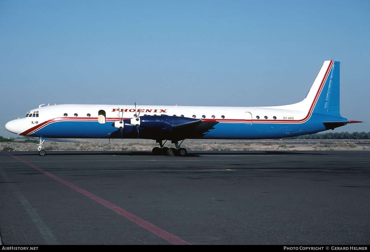 Aircraft Photo of ST-APZ | Ilyushin Il-18D | Phoenix Aviation | AirHistory.net #110436