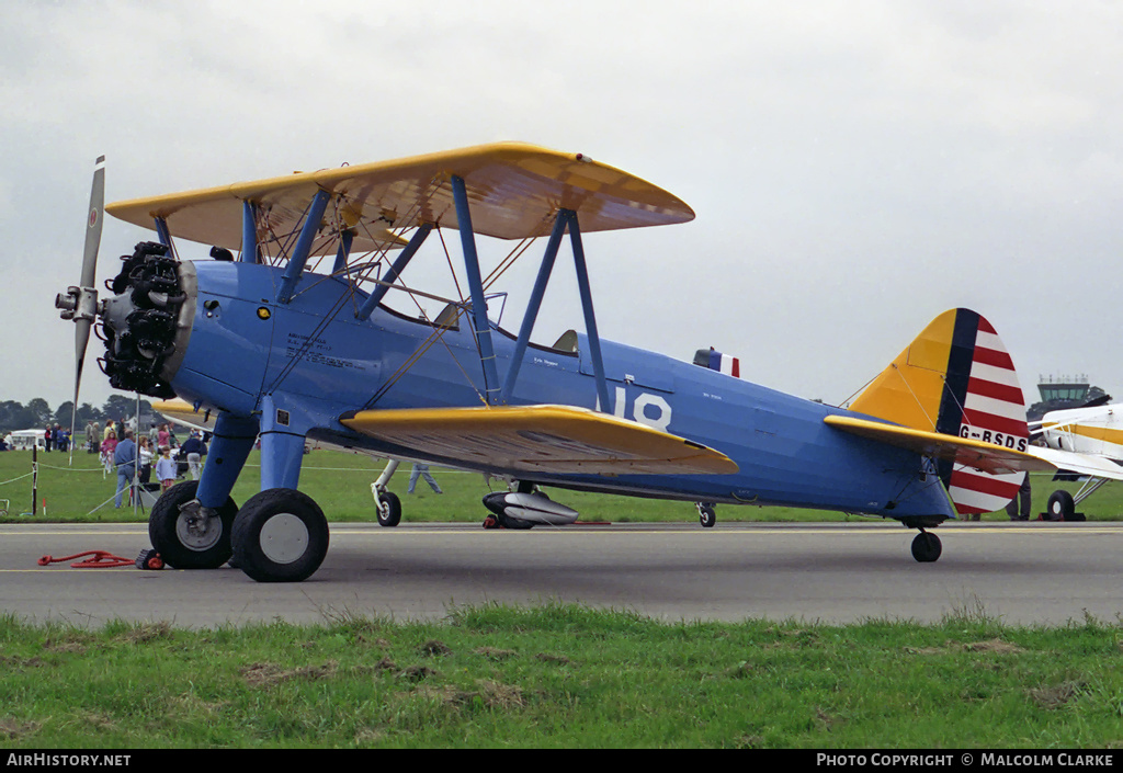 Aircraft Photo of G-BSDS | Stearman PT-13A/R670 Kaydet (A75) | USA - Air Force | AirHistory.net #110499