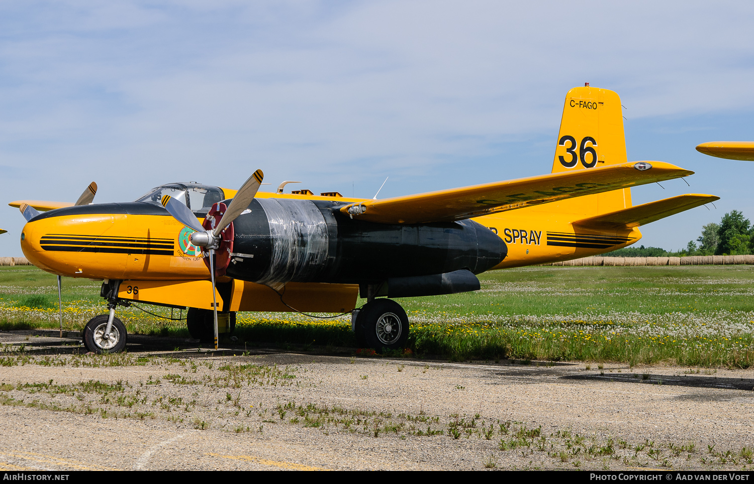 Aircraft Photo of C-FAGO | Douglas B-26/AT Invader | Air Spray | AirHistory.net #110508