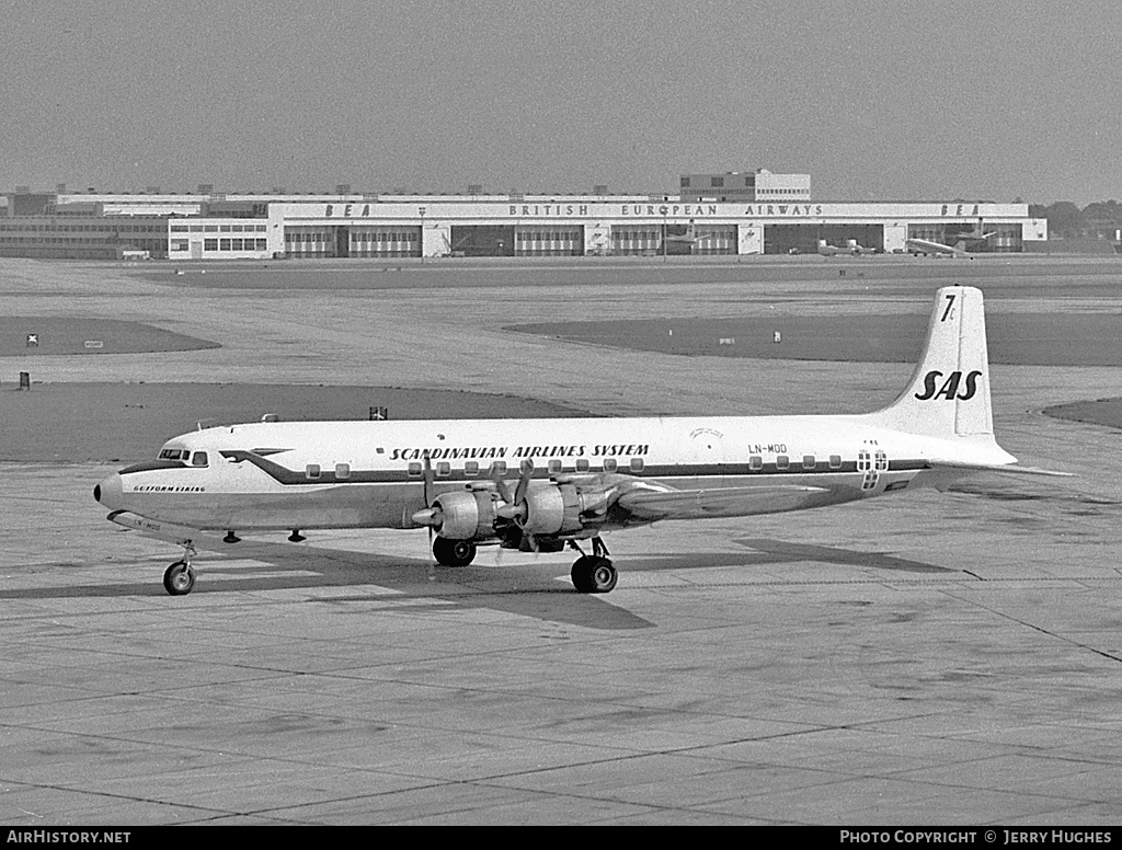 Aircraft Photo of LN-MOD | Douglas DC-7C | Scandinavian Airlines System - SAS | AirHistory.net #110510