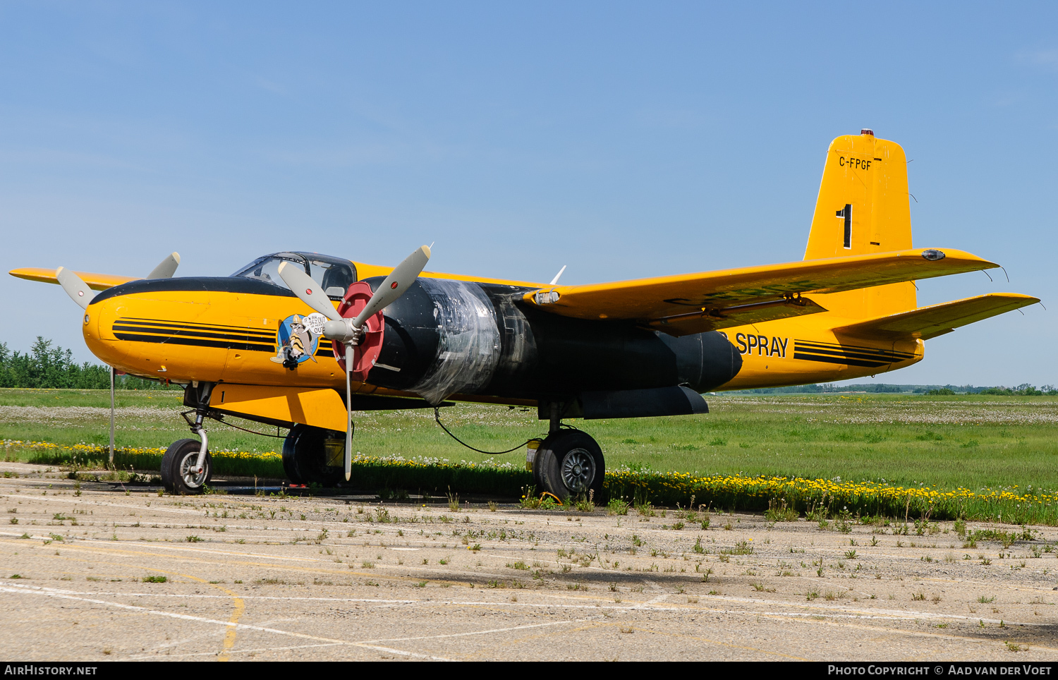 Aircraft Photo of C-FPGF | Douglas B-26/AT Invader | Air Spray | AirHistory.net #110544