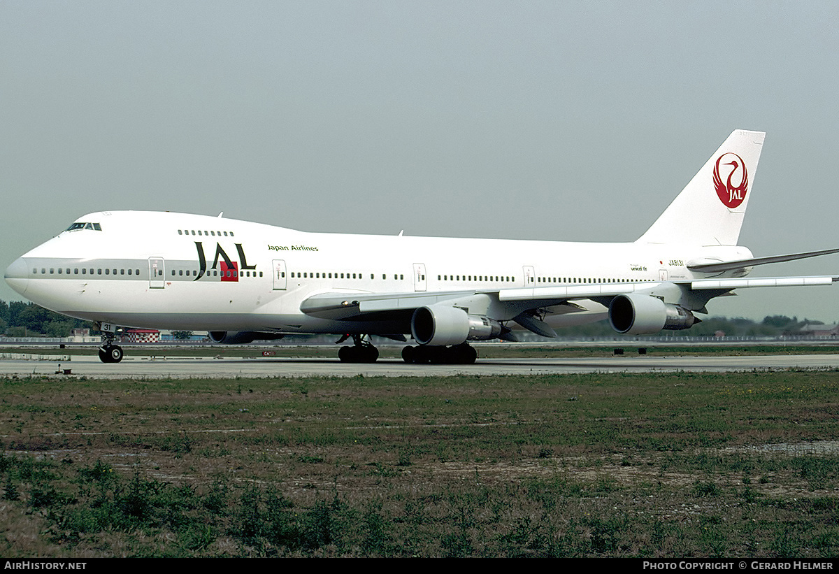 Aircraft Photo of JA8131 | Boeing 747-246B | Japan Airlines - JAL | AirHistory.net #110576