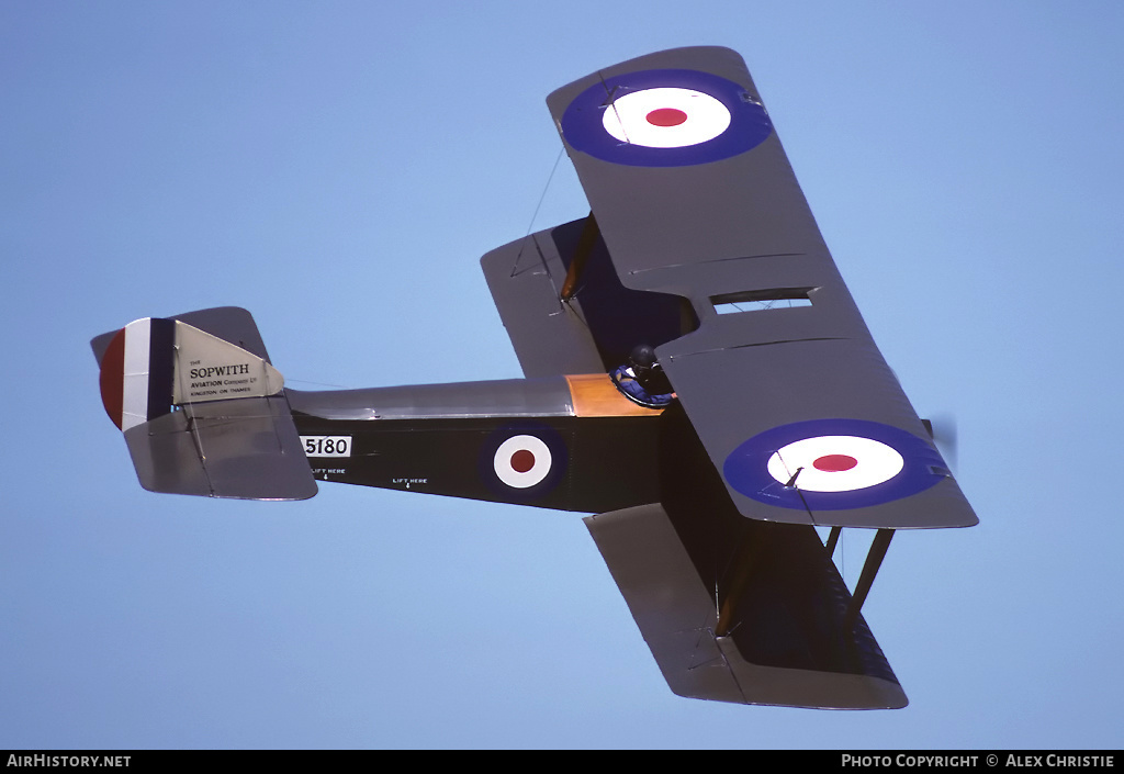 Aircraft Photo of G-EBKY / N5180 | Sopwith Pup | UK - Air Force | AirHistory.net #110646