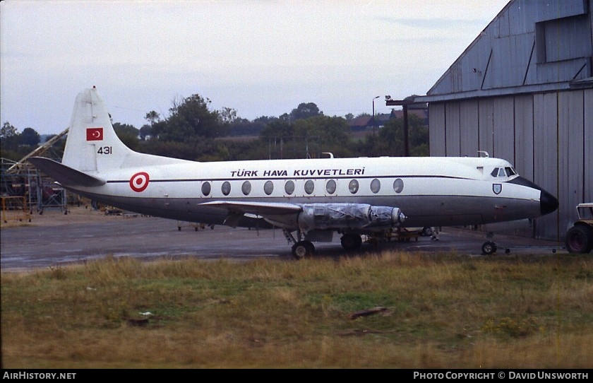 Aircraft Photo of 431 | Vickers 794D Viscount | Turkey - Air Force | AirHistory.net #110696