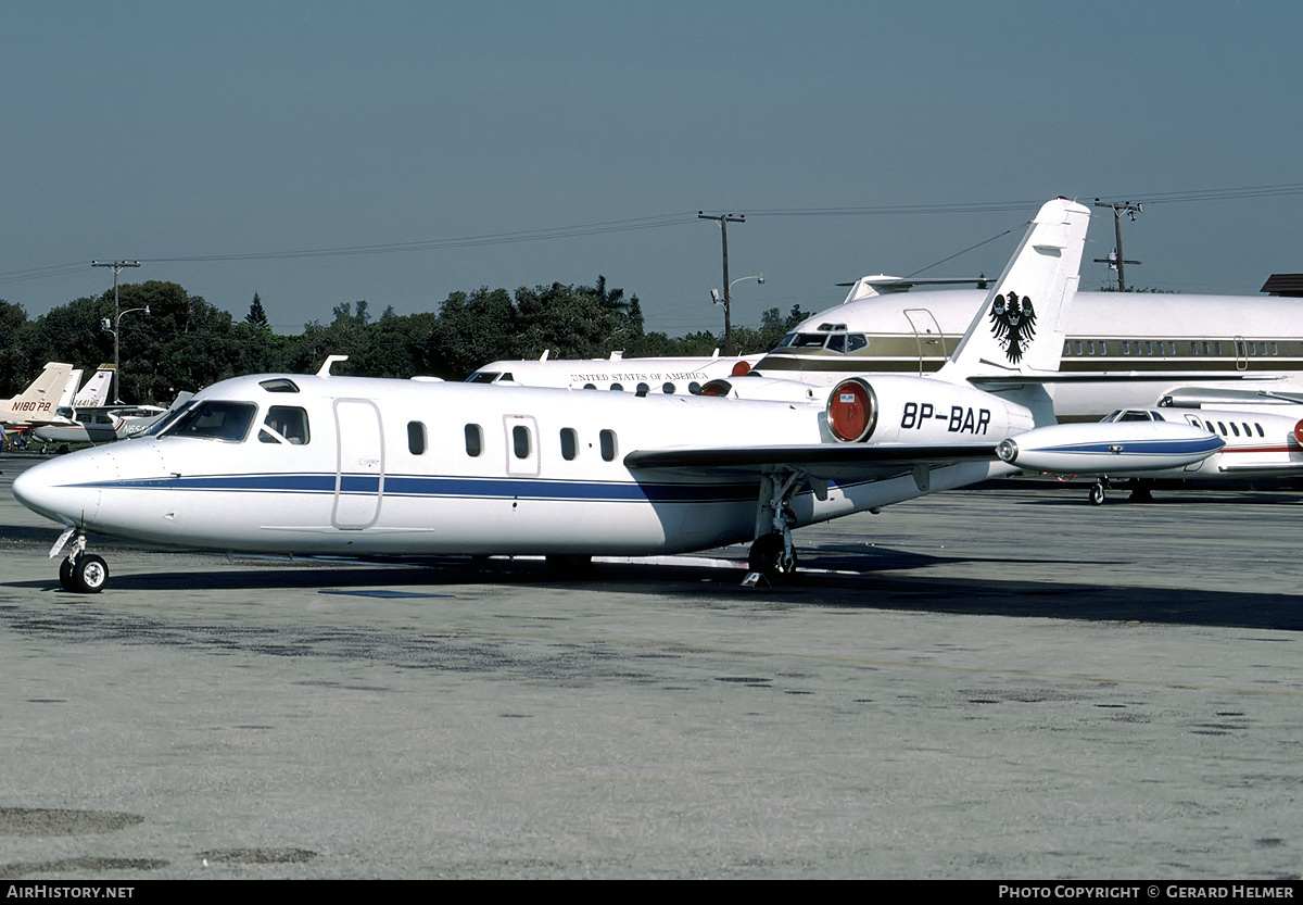 Aircraft Photo of 8P-BAR | Israel Aircraft Industries IAI-1124 Westwind 1 | AirHistory.net #110724