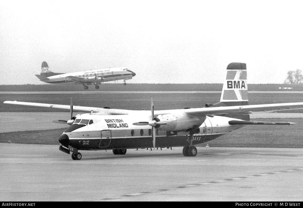 Aircraft Photo of G-BAVX | Handley Page HPR-7 Herald 214 | British Midland Airways - BMA | AirHistory.net #110827