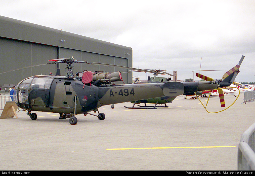 Aircraft Photo of A-494 | Sud SE-3160 Alouette III | Netherlands - Air Force | AirHistory.net #110833