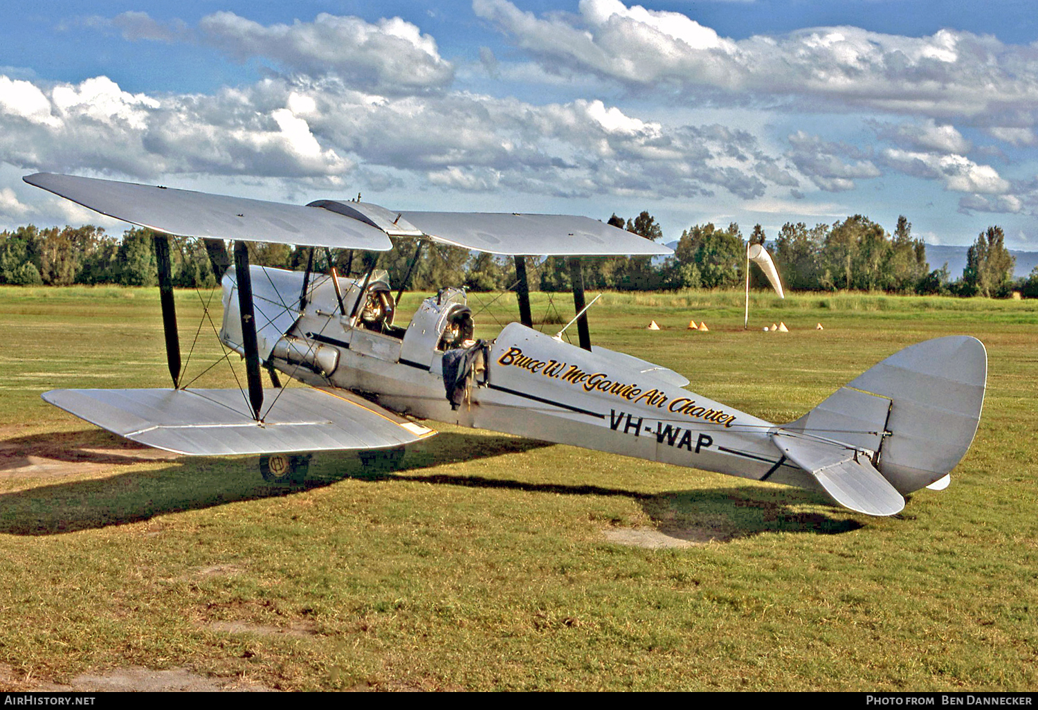 Aircraft Photo of VH-WAP | De Havilland D.H. 82A Tiger Moth | Bruce W McGarvie Air Charter | AirHistory.net #110855