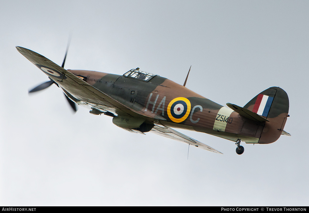 Aircraft Photo of G-HURI / Z5140 | Hawker Hurricane Mk12A | UK - Air Force | AirHistory.net #110875