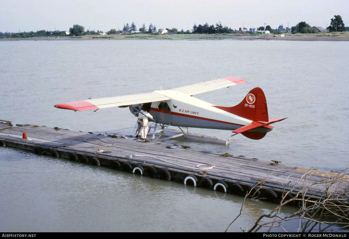 Aircraft Photo of CF-HXX | De Havilland Canada DHC-2 Beaver Mk1 | B.C. Air Lines | AirHistory.net #110876